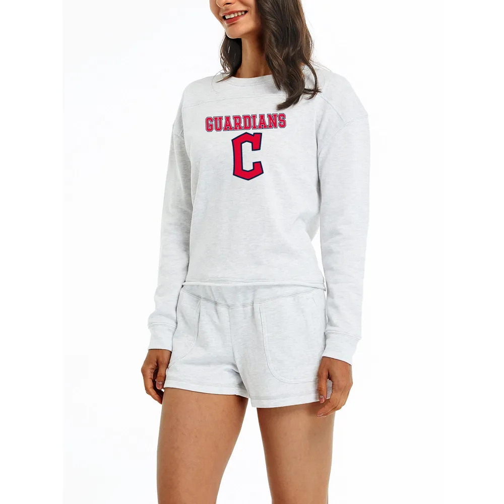 Lids Cleveland Indians Concepts Sport Women's Crossfield Long Sleeve Top &  Shorts Set - Cream