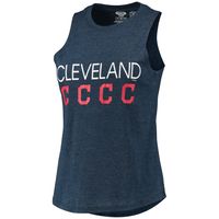 Women's Concepts Sport Red/Navy Cleveland Indians Meter Muscle Tank Top & Pants Sleep Set