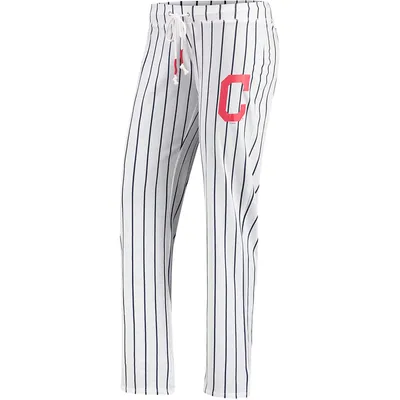 New York Yankees Concepts Sport Women's Vigor Pinstripe Sleep Pant - White, Size: Medium