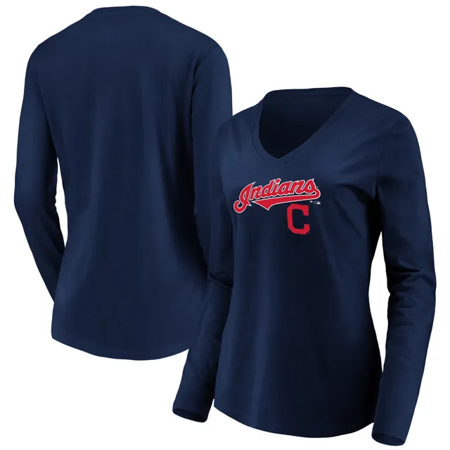 Fanatics Branded Women's Navy Minnesota Twins Core Team Long Sleeve V-Neck T-Shirt - Navy