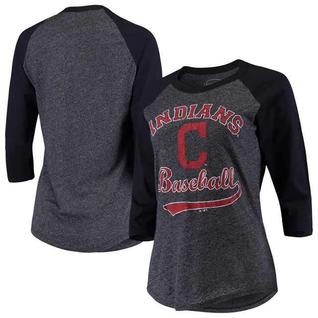 Women's Majestic Threads David Ortiz Navy Boston Red Sox 3/4-Sleeve Raglan Name & Number T-Shirt Size: Medium