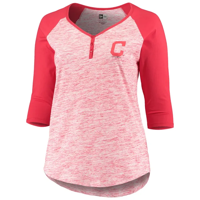 Cleveland Indians New Era Women's Plus Size Three-Quarter Sleeve