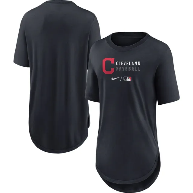 Lids Cleveland Indians Nike Women's Encircled Tri-Blend 3/4-Sleeve