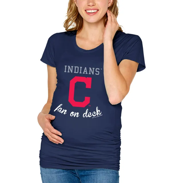 Lids Cleveland Indians Soft as a Grape Women's Plus Swing for the Fences  Primary Logo Racerback Tank Top - Navy