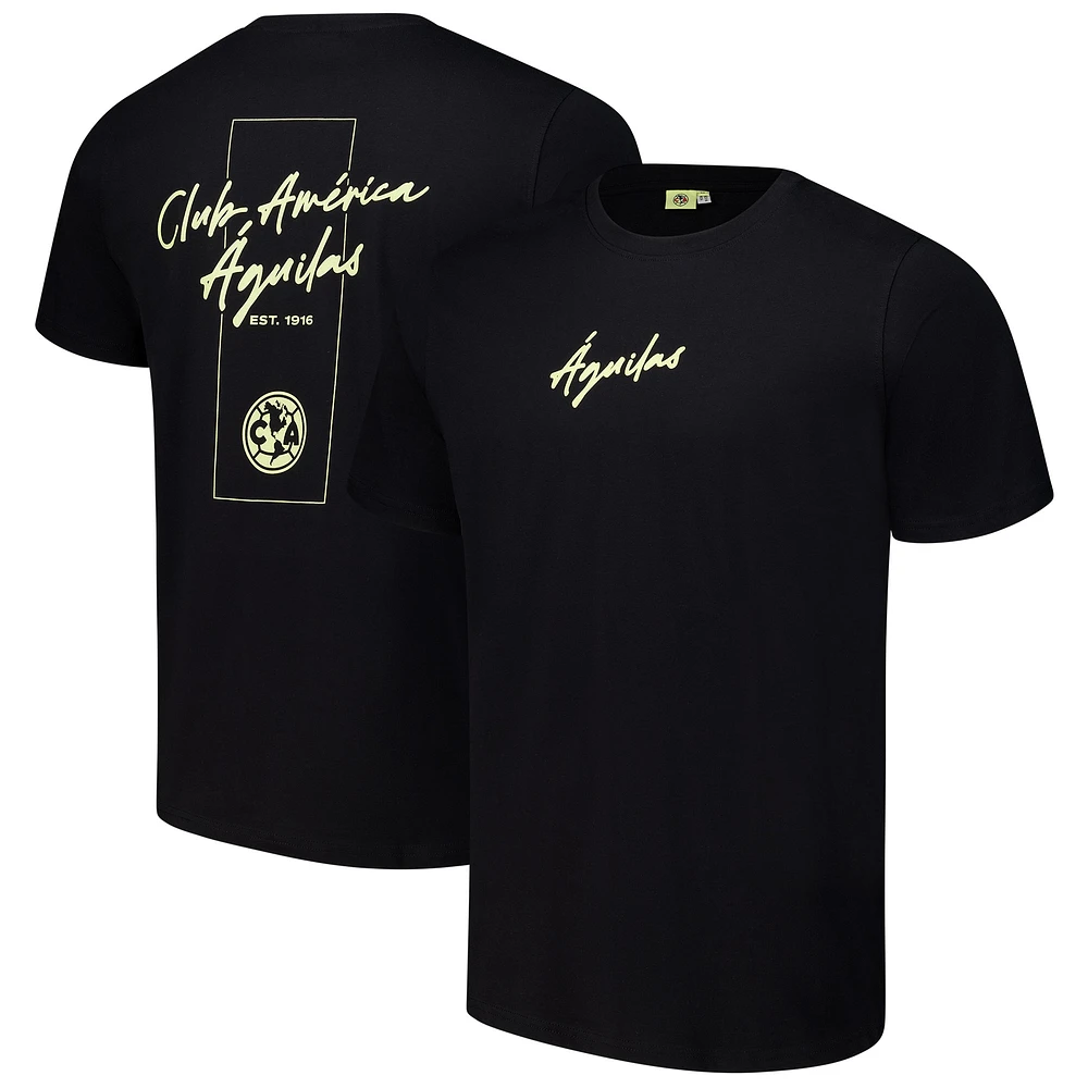 T-shirt noir Club America pour homme