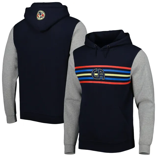 Profile Men's Heather Gray/Navy New York Yankees Big & Tall Raglan Hoodie Full-Zip Sweatshirt