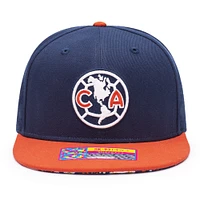 Men's Navy/Orange Club America Día de Muertos Snapback Hat