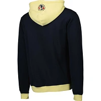 Sweat À Capuche Demi-Zip Homme Bleu Marine/Jaune Club America