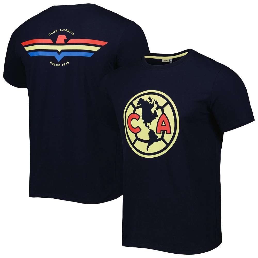 T-shirt Navy Club America Culture pour hommes