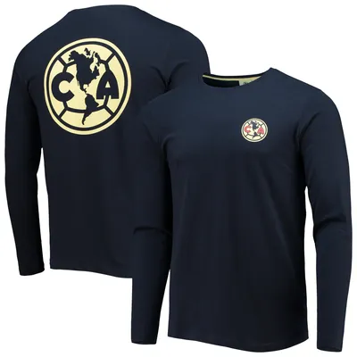 Club America Retro Heavy Long Sleeve T-Shirt - Navy