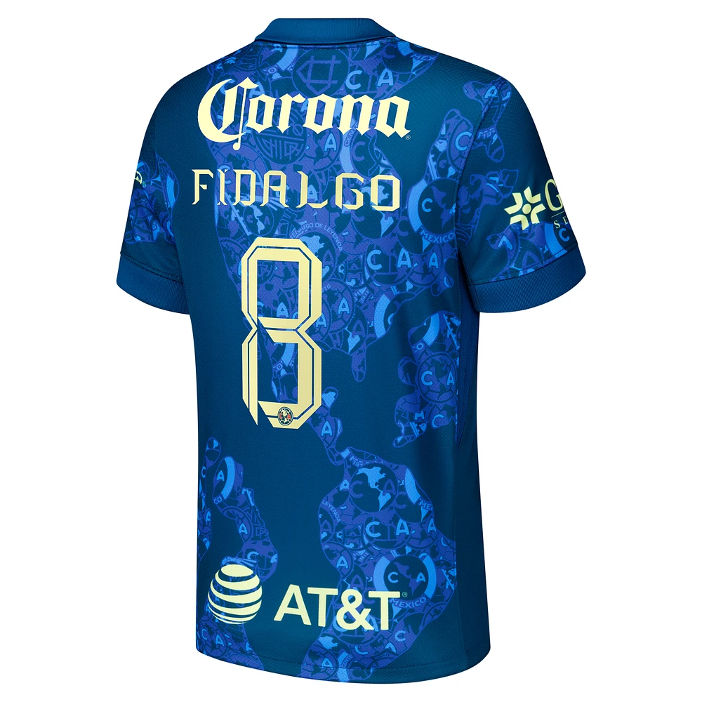 Men's Nike Álvaro Fidalgo Blue Club America 2024/25 Away Replica Player Jersey