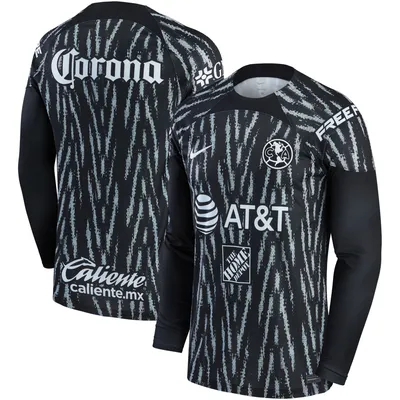 Club America Nike 2022/23 Goalkeeper Replica Long Sleeve Jersey - Black