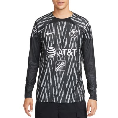 Men's Nike Black Club America 2022/23 Goalkeeper Replica Long Sleeve Jersey