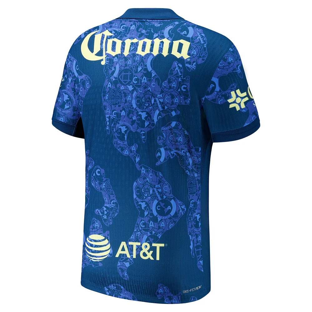 Maillot Nike Club America 2024/25 extérieur authentique pour homme, bleu