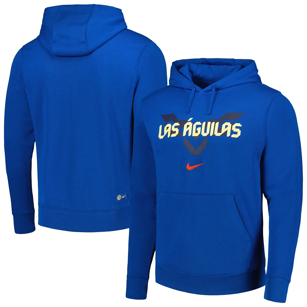 Sweat à capuche Nike Club America NSW Fleece bleu pour homme