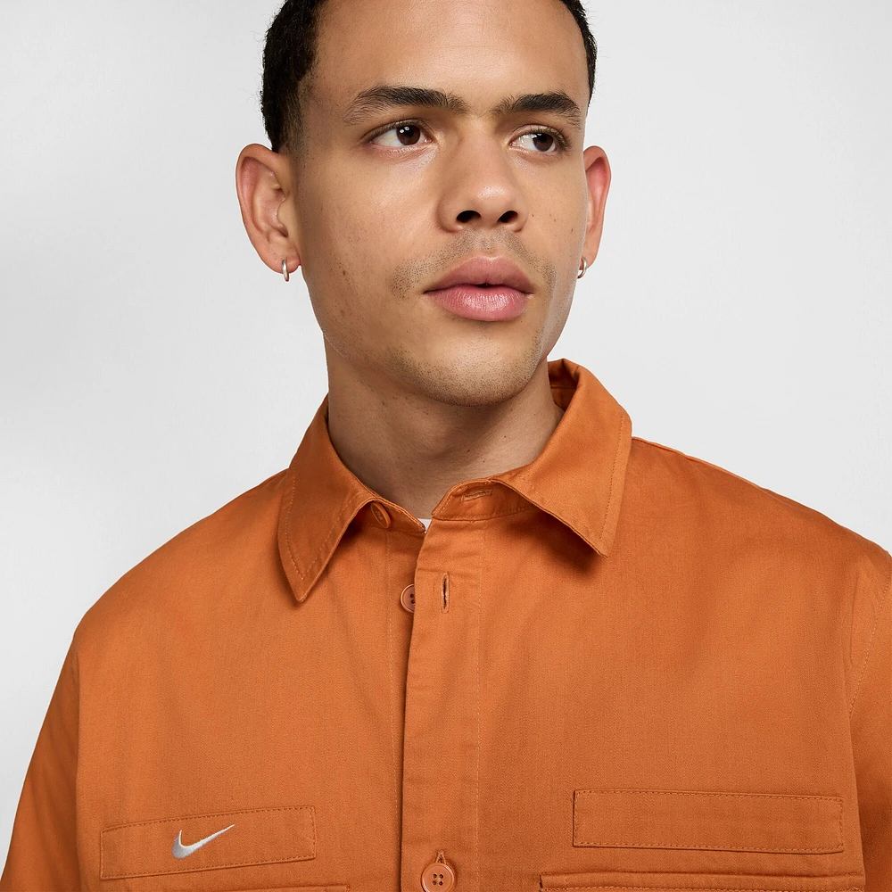 Men's Nike Burnt Orange Club America CA x Woven Button-Down Shirt