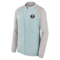 Veste à fermeture éclair intégrale Nike Club America Academy Pro Anthem Raglan Performance pour homme, grise