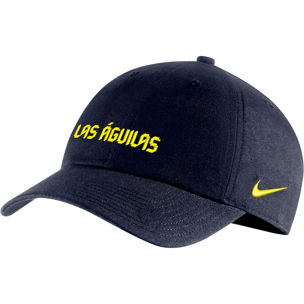 Casquette réglable Nike Club America Campus Performance pour homme, bleu marine