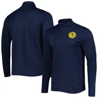 Dallas Cowboys Nike Sideline Lockup Performance Quarter-Zip Top - Navy