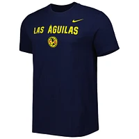 T-shirt Nike Club America Lockup Core bleu marine pour homme