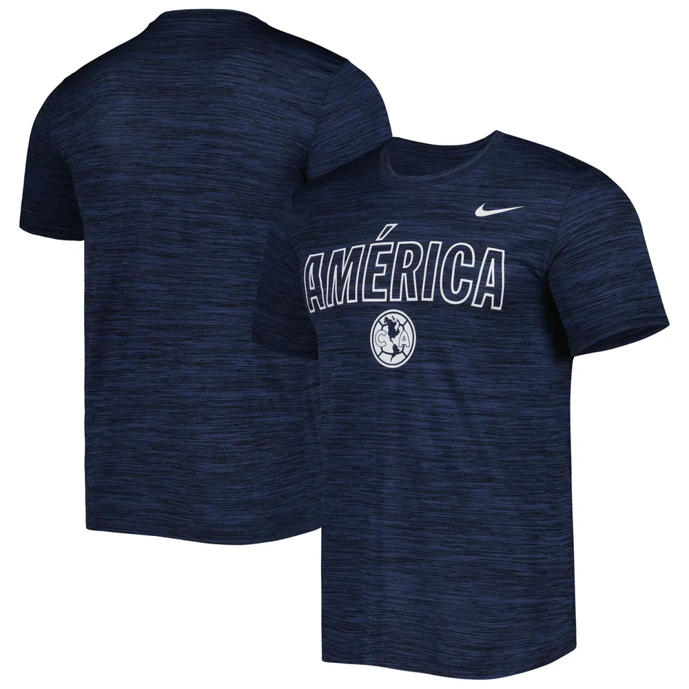 T-shirt de performance Nike Club America Lockup Velocity Legend pour homme, bleu marine