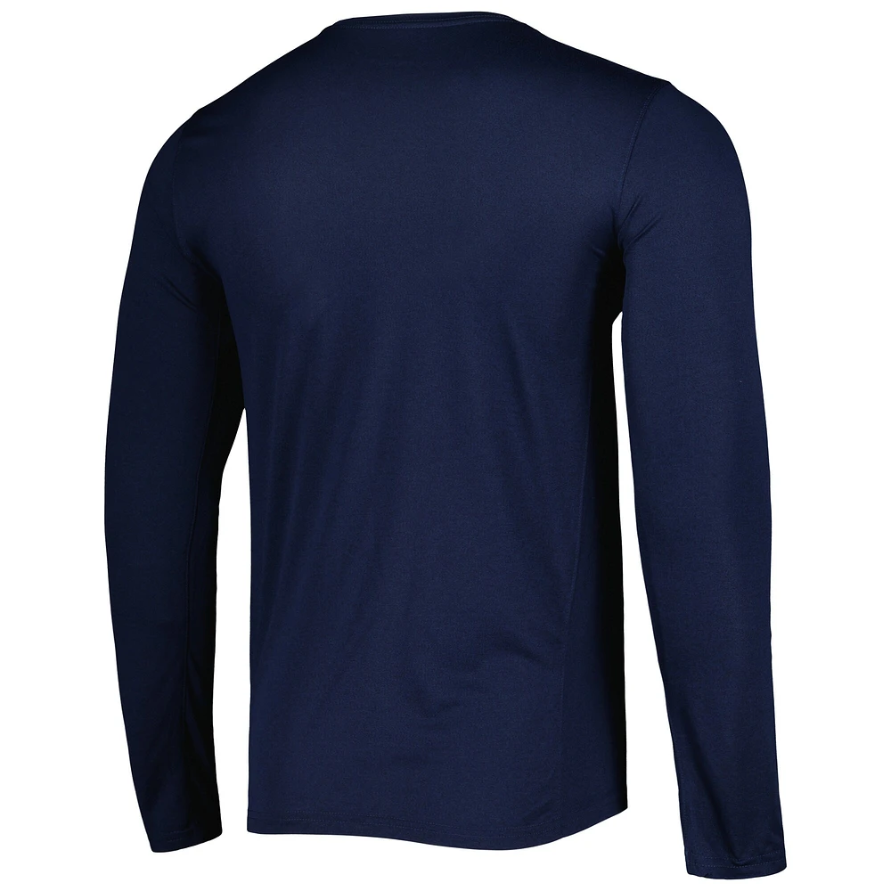 T-shirt à manches longues Nike Club America Primary Logo Legend Performance pour homme, bleu marine