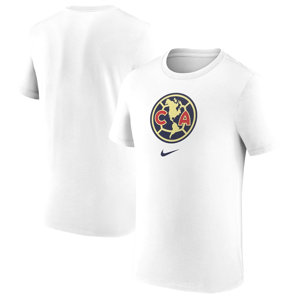 T-shirt à écusson Club America Nike blanc pour homme