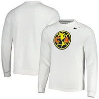 Men's Nike White Club America Fleece Pullover Sweatshirt