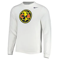 Men's Nike White Club America Fleece Pullover Sweatshirt