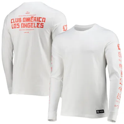 Club America Nike LAxLA Voice Long Sleeve T-Shirt - White