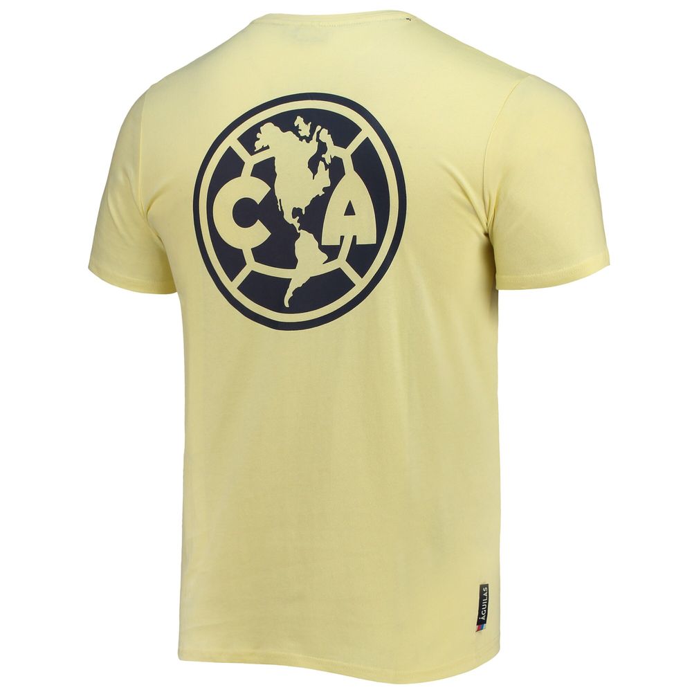 Men's Yellow Club America Retro Heavy T-Shirt