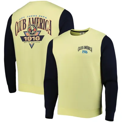 Club America Retro Pullover Sweatshirt - Yellow