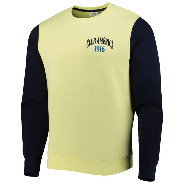 Sweat-shirt à enfiler jaune Club America Retro pour homme