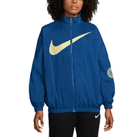 Veste zippée Nike Club America Essential Windrunner pour femme Bleu