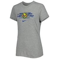 Women's Nike Gray Club America Varsity Space-Dye T-Shirt