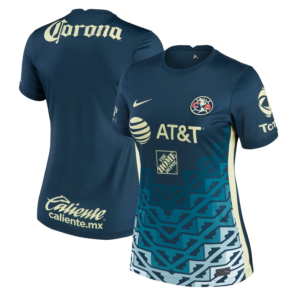 Maillot Nike Navy Club America 2021/22 Extérieur Breathe Stadium pour Femme