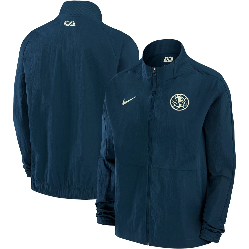 Veste entièrement zippée Nike Club America Anthem pour femme, bleu marine