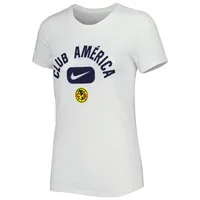 T-shirt de performance Nike Club America Lockup Legend pour femme, blanc