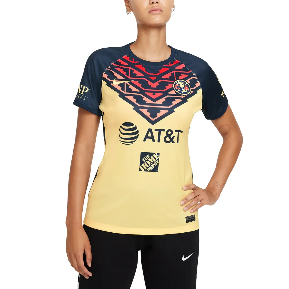 Maillot Nike Club America 2021/22 Domicile Breathe Stadium Replica Femme Jaune