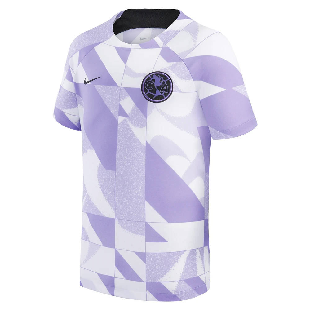 Youth Nike White Club America 2023/24 Third Academy Pro Pre-Match Top