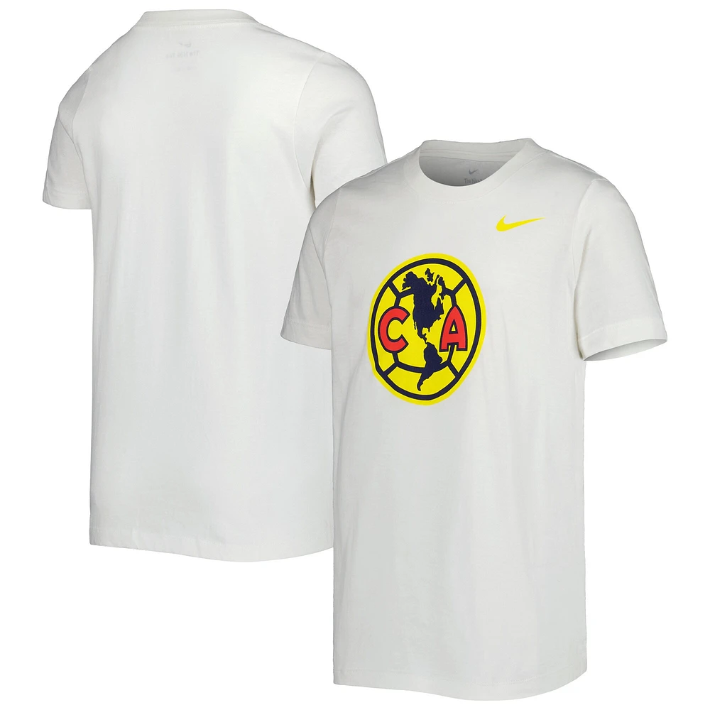 T-shirt Nike Club America Core Team blanc pour jeune