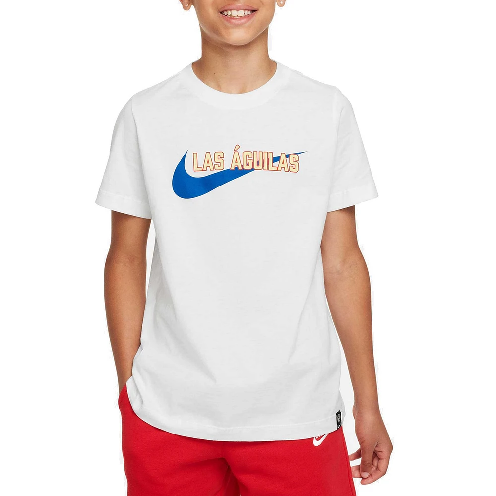 T-shirt Nike Club America Swoosh blanc pour jeune