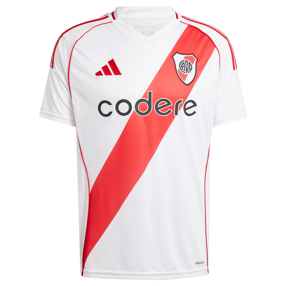 Men's adidas White Club Atlético River Plate 2024/25 Home Replica Jersey