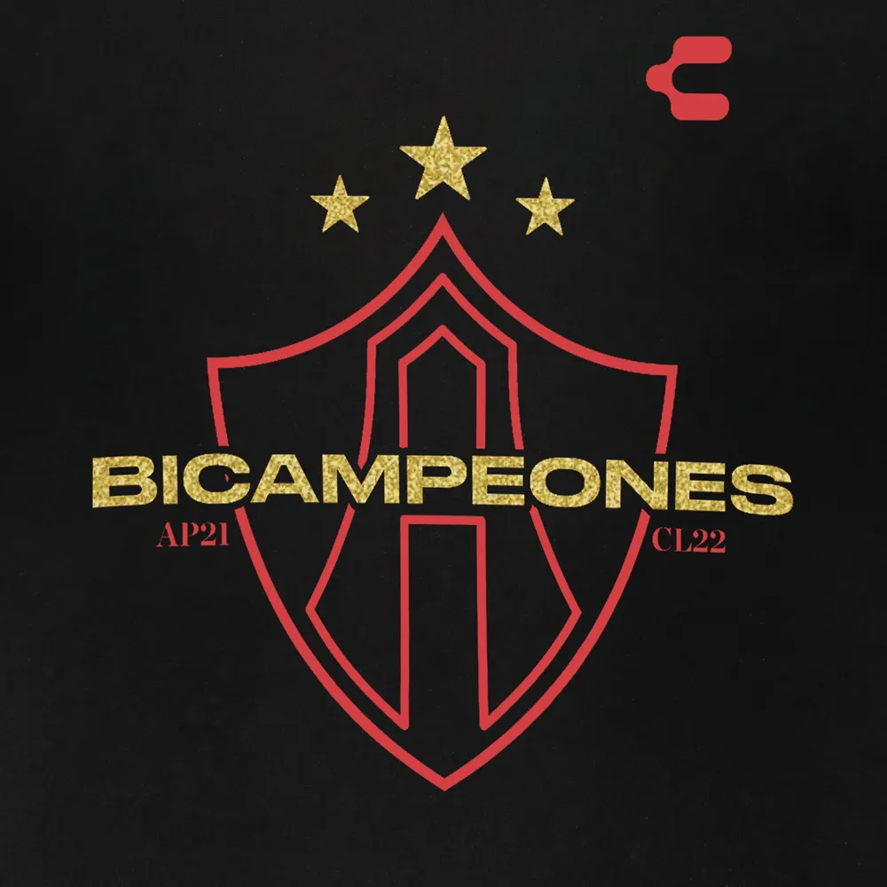 T-shirt Charly Club Atlas 2-Time Liga MX Champions pour homme