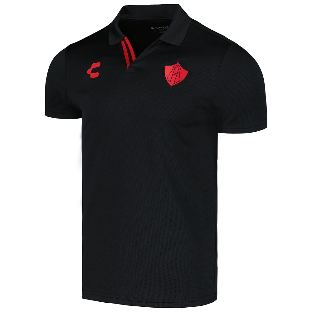 Polo Charly Club Atlas DRY FACTOR noir pour homme