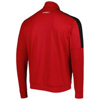 Men's Charly Red/Black Club Atlas Light DRY FACTOR Mock Neck Full-Zip Jacket