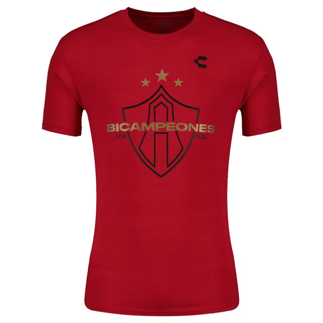 T-shirt Charly Red Club Atlas 2-Time Liga MX Champions pour homme
