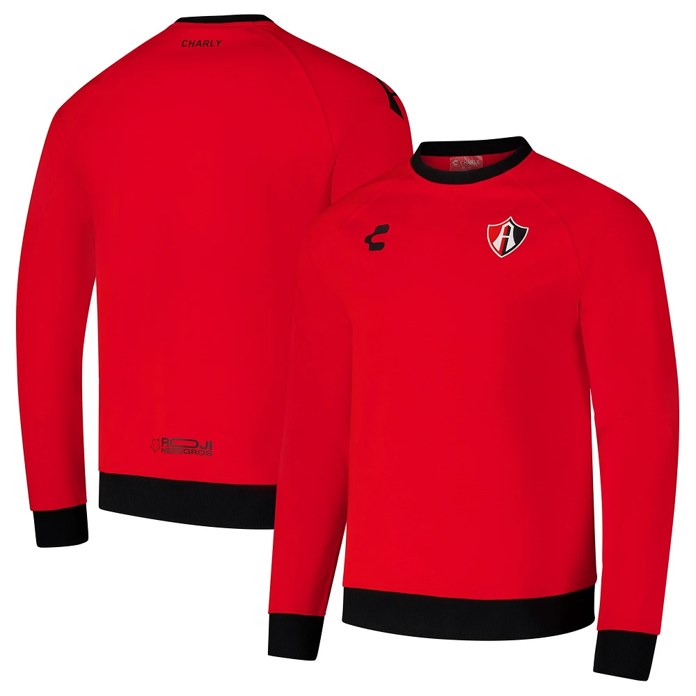 Men's Charly Red Club Atlas Raglan Pullover Sweatshirt