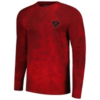 T-shirt à manches longues tie-dye Charly Red Club Atlas pour hommes