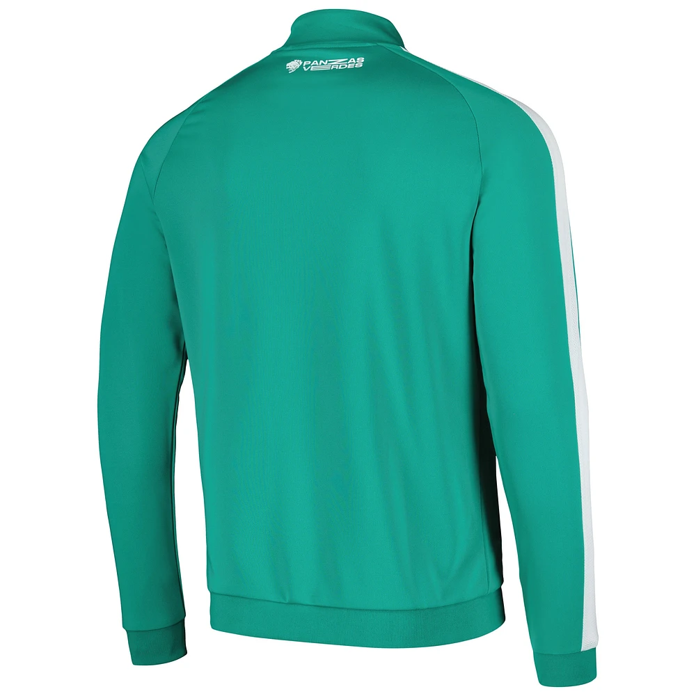 Veste raglan entièrement zippée Charly Green Club Leon Light pour hommes